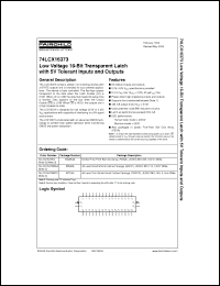 Click here to download 74LCX16373 Datasheet