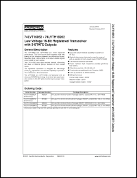 Click here to download 74LVT16952MEA Datasheet