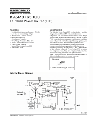Click here to download KA5M0765RQC-TU Datasheet