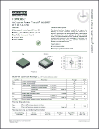 Click here to download FDMC8651 Datasheet
