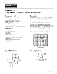 Click here to download FAN4113IP5 Datasheet