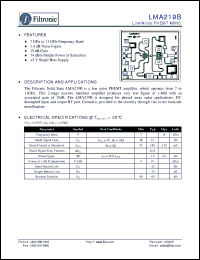 Click here to download LMA219 Datasheet