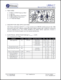 Click here to download LMA417 Datasheet