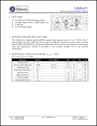 Click here to download LMA441 Datasheet