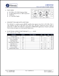 Click here to download LMA442 Datasheet