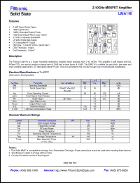 Click here to download LMA116 Datasheet
