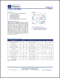 Click here to download FMA219 Datasheet