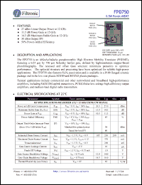 Click here to download FPD750 Datasheet