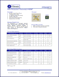Click here to download FPD200P70 Datasheet