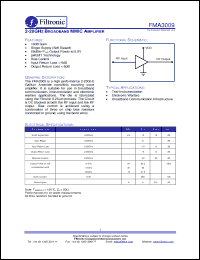 Click here to download FMA3009_1 Datasheet