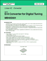 Click here to download MB40D001PFV Datasheet
