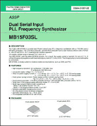 Click here to download MB15F03 Datasheet