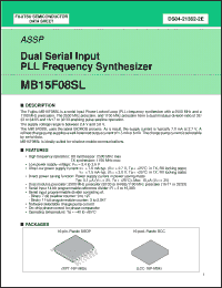 Click here to download MB15F08SLPFV1 Datasheet
