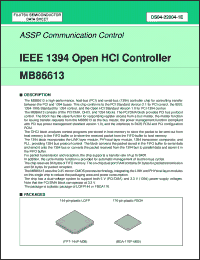 Click here to download MB86613 Datasheet