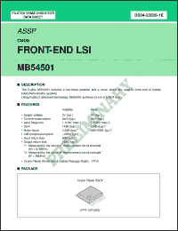 Click here to download MB54501PFV Datasheet