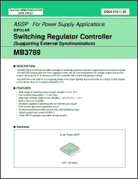 Click here to download MB3789PFV Datasheet