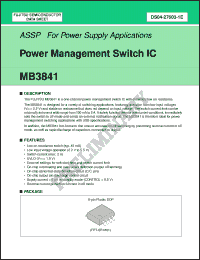 Click here to download MB3841PF-G-BND Datasheet