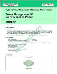 Click here to download MB3891PFV Datasheet