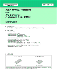 Click here to download MB40C558PF Datasheet