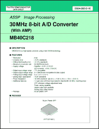 Click here to download MB40C218 Datasheet