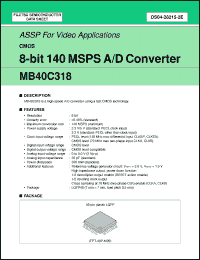 Click here to download MB40C318PFV Datasheet