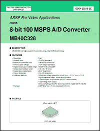 Click here to download MB40C328PFV Datasheet