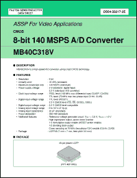 Click here to download MB40C318VPFV Datasheet