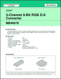 Click here to download MB40978P Datasheet
