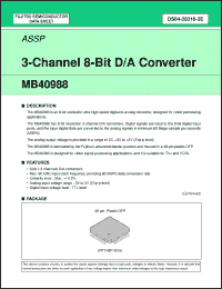 Click here to download MB40988PF Datasheet