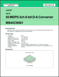 Click here to download MB40C958VPFV Datasheet