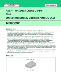 Click here to download MB90092PF Datasheet