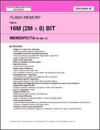 Click here to download MBM29F017A-12 Datasheet