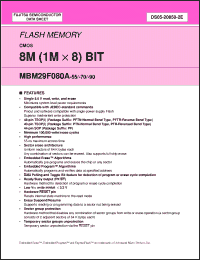 Click here to download MBM29F080A-70PF Datasheet