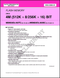 Click here to download MBM29DL400TC-900PFTR Datasheet