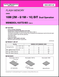 Click here to download MBM29DL162BD12PFTN Datasheet
