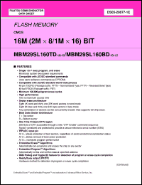 Click here to download MBM29SL160TD-10PBT Datasheet