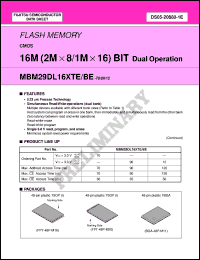 Click here to download MBM29DL164TE-90TR Datasheet