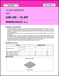 Click here to download MBM29LV652UE12PBT Datasheet