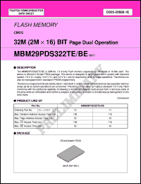 Click here to download MBM29PDS322TE10PBT Datasheet