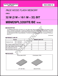 Click here to download MBM29PL3200BE90PBT Datasheet