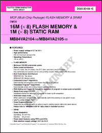 Click here to download MB84VA2105-10 Datasheet