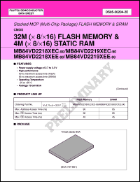Click here to download MB84VD2218XEC-90 Datasheet