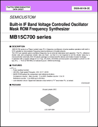 Click here to download MB15C700PV Datasheet