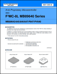 Click here to download MB89P647PFM Datasheet
