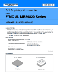 Click here to download MB89PV820CF Datasheet