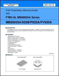 Click here to download MB89P935APFV Datasheet