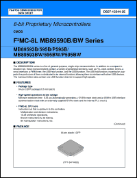 Click here to download MB89P595BWPFV Datasheet