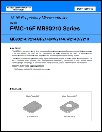 Click here to download MB90W214ZF Datasheet