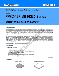 Click here to download MB90234PFV-XXX Datasheet