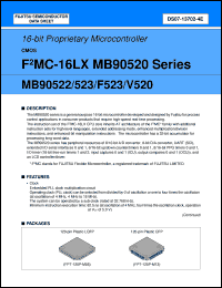 Click here to download MB90523PFF Datasheet